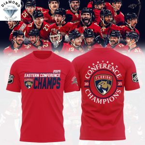 2025 Eastern Conference Champions Florida Panthers 3D T-Shirt