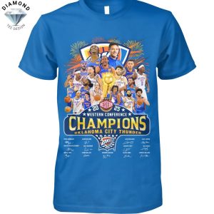 2025 Western Conference Finals Champions Oklahoma City Thunder Signature Unisex T-Shirt