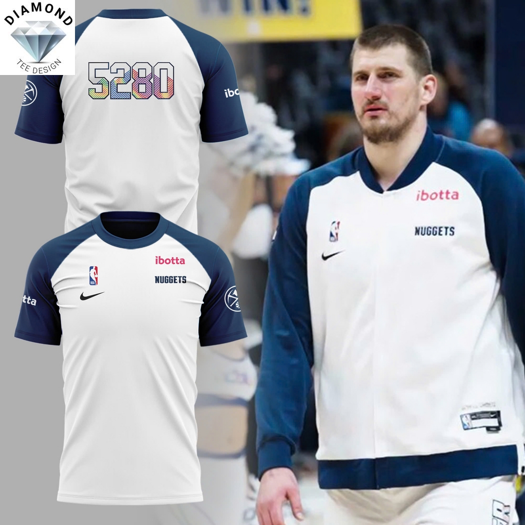 5280 Denver Nuggets Basketball 3D T-Shirt 5280 Denver Nuggets Basketball 3D T-Shirt