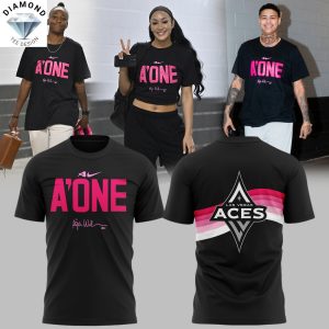 A Ja Wilson A ONE Las Vegas Aces Signature 3D T-Shirt