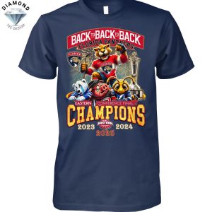 Back To Back To Back 2023-2024-2025 Eastern Conference Champions Florida Panthers Unisex T-Shirt