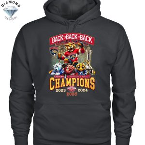 Back To Back To Back 2023-2024-2025 Eastern Conference Champions Florida Panthers Unisex T-Shirt