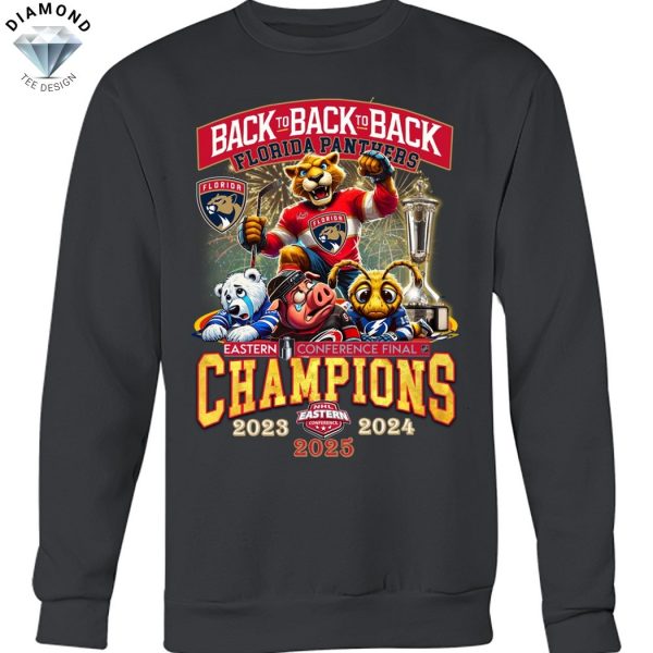 Back To Back To Back 2023-2024-2025 Eastern Conference Champions Florida Panthers Unisex T-Shirt