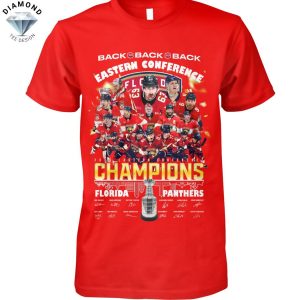 Back To Back To Back Eastern Conference Champions Florida Panthers 2025 Signature Unisex T-Shirt