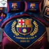 Barcelona 2024-2025 Champions Mes Que Un Club Bedding Set