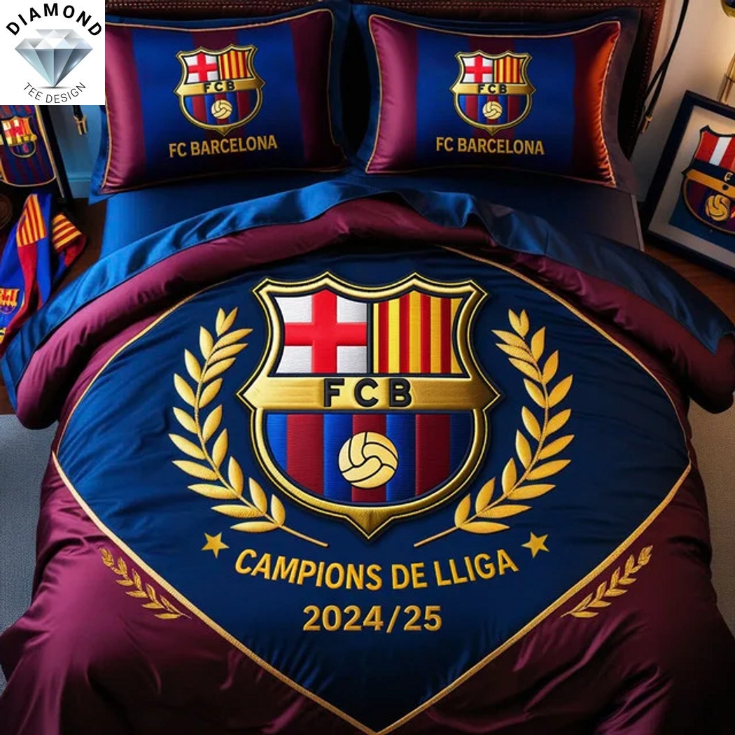 Barcelona 2024-2025 Campions De Lliga Beding Set Barcelona 2024-2025 Campions De Lliga Beding Set