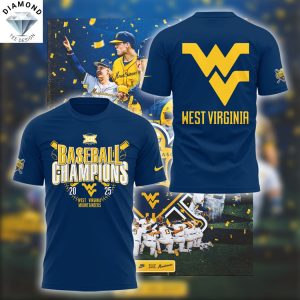Baseball Champions 2025 West Virginia Mountaineers 3D T-Shirt