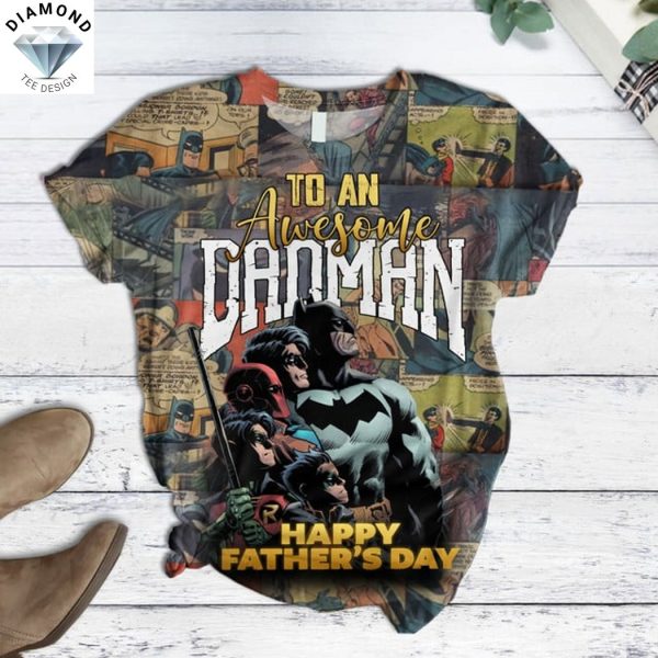 Batman To An Awesome Dadman Happy Father Day Pajamas Set