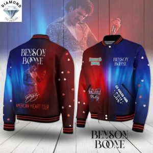 Benson Boone American Heart Tour Sigature Baseball Jacket