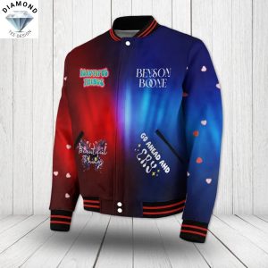 Benson Boone American Heart Tour Sigature Baseball Jacket