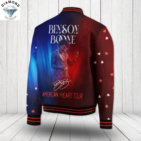 Benson Boone American Heart Tour Sigature Baseball Jacket