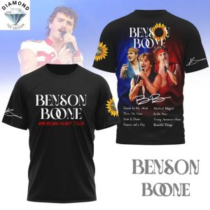 Benson Boone American Heart Tour Signature 3D T-Shirt