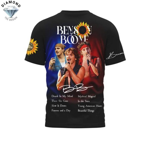 Benson Boone American Heart Tour Signature 3D T-Shirt