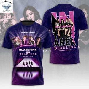 Blackpink 2025 Deadline World Tour 3D T-Shirt