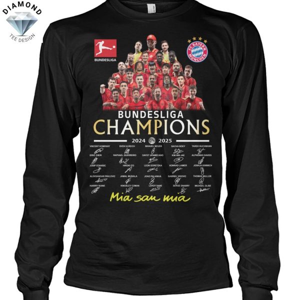Bundesliga Champions 2024-2025 Signature Mia Sau Mia Unisex T-Shirt