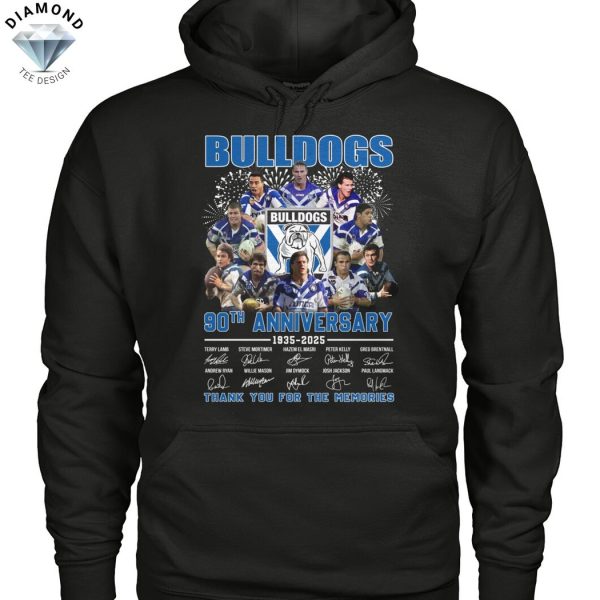 Canterbury-Bankstown Bulldogs 90th Anniversary 1935-2025 Signature Thank You For The Memories Unisex T-Shirt