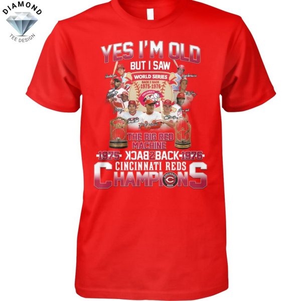 Cincinnati Reds The Big Red Machine Back 2 Back 1975-1976 Champions Unisex T-Shirt