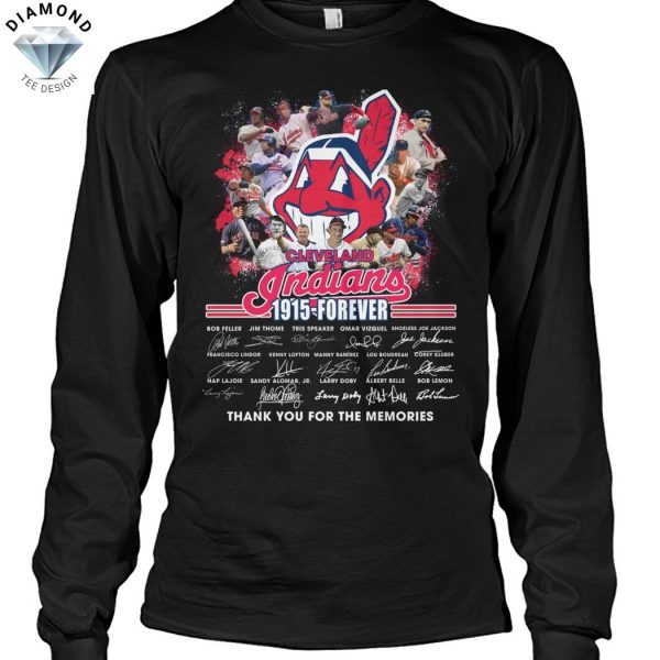 Cleveland Guardians 1915-Forever Signature Thank You For The Memories Unisex T-Shirt