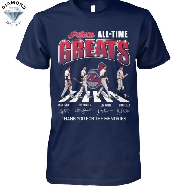 Cleveland Indians All-Time Greats Signature Thank You For The Memories Unisex T-Shirt