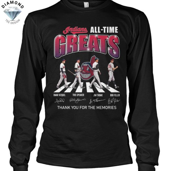 Cleveland Indians All-Time Greats Signature Thank You For The Memories Unisex T-Shirt