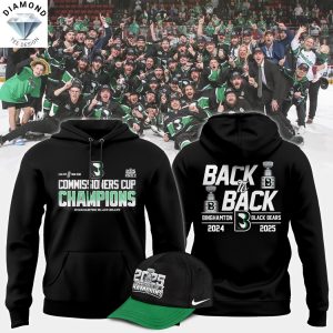 Commissioners Cup Champions Binghamton Black Bears 2024-2025 Back To Back Hoodie