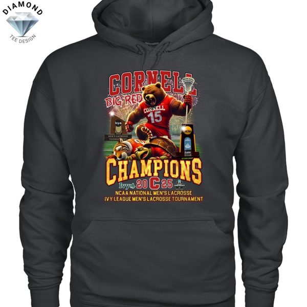 Cornell Big Red Champions 2025 NCAA National Mens Lacrosse Ivy League Mens Lacrosse Tournamet Unisex T-Shirt