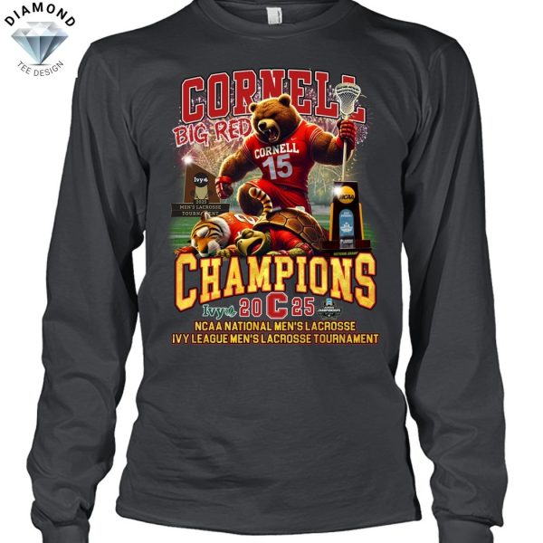 Cornell Big Red Champions 2025 NCAA National Mens Lacrosse Ivy League Mens Lacrosse Tournamet Unisex T-Shirt