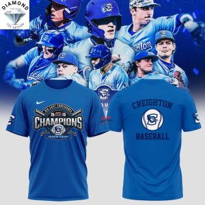 Creighton Bluejays Big East Conference 2025 Champions 3D T-Shirt