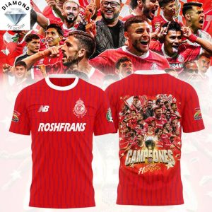 Deportivo Toluca F.C 2025 Campeon Liga MX 3D T-Shirt