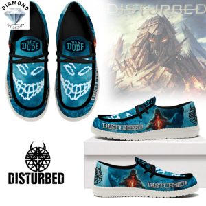 Disturbed Blue Hey Dude Shoes