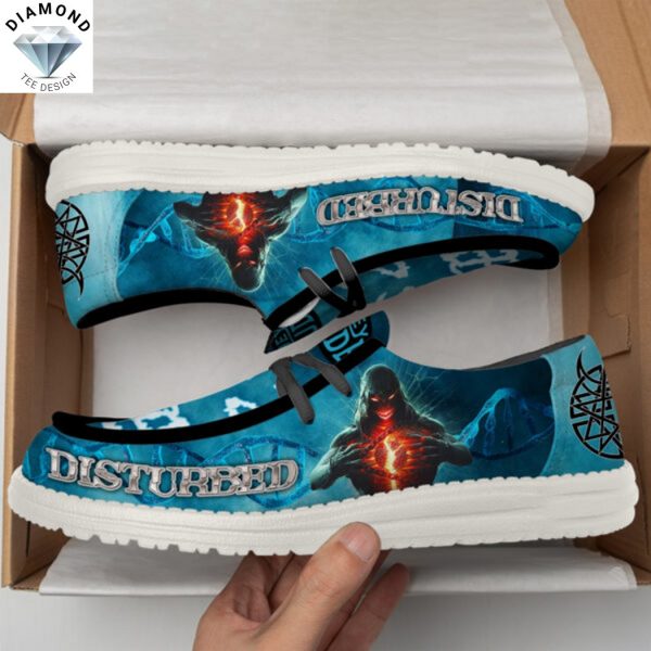 Disturbed Blue Hey Dude Shoes