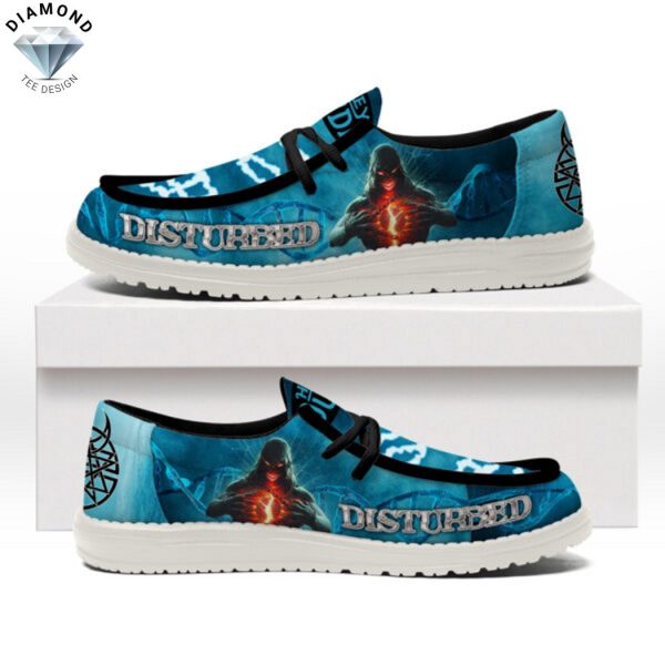 Disturbed Blue Hey Dude Shoes