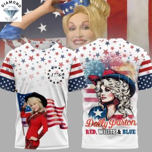 Dolly Parton Red White And Blue 3D T-Shirt