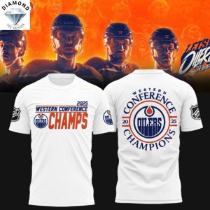 Edmonton Oilers 2025 Western Conference Champions 3D T-Shirt