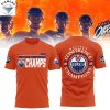 Edmonton Oilers 2025 Western Conference Champions 3D T-Shirt – Blue