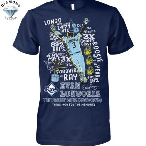 Evan Longoria Tampa Bay Rays 2008-2017 Signature Thank You For The Memories Unisex T-Shirt