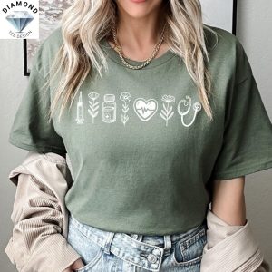 Floral Nurse Life Nursing School Shirt