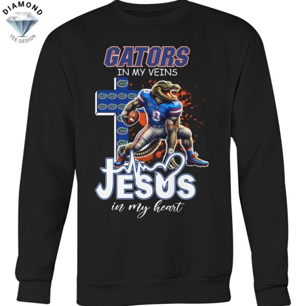 Florida Gators In My Veins Jesus In My Heart Unisex T-Shirt