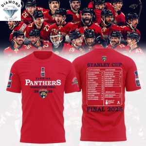 Florida Panthers 2025 Stanley Cup Final 3D T-Shirt