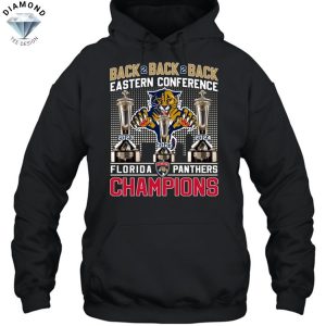 Florida Panthers Back To Back To Back 2025 Eastern Conference Champions Unisex T-Shirt