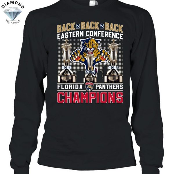 Florida Panthers Back To Back To Back 2025 Eastern Conference Champions Unisex T-Shirt