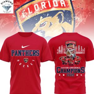 Florida Panthers Eastern Conference Champions 2025 3D T-Shirt