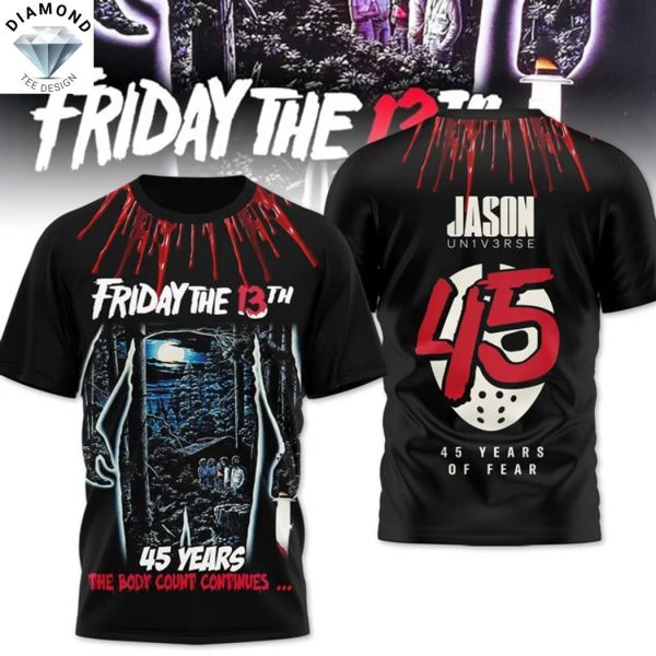 Friday The 13th 45 Years The Body Count Continutes 3D T-Shirt