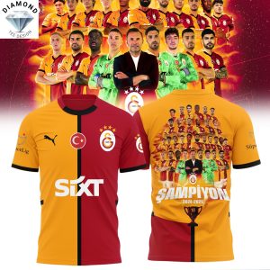 Galatasaray SK Super Lig 2024-2025 Champions 3D T-Shirt