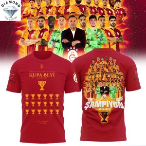 Galatasaray SK Super Lig 2025 Champions 3D T-Shirt