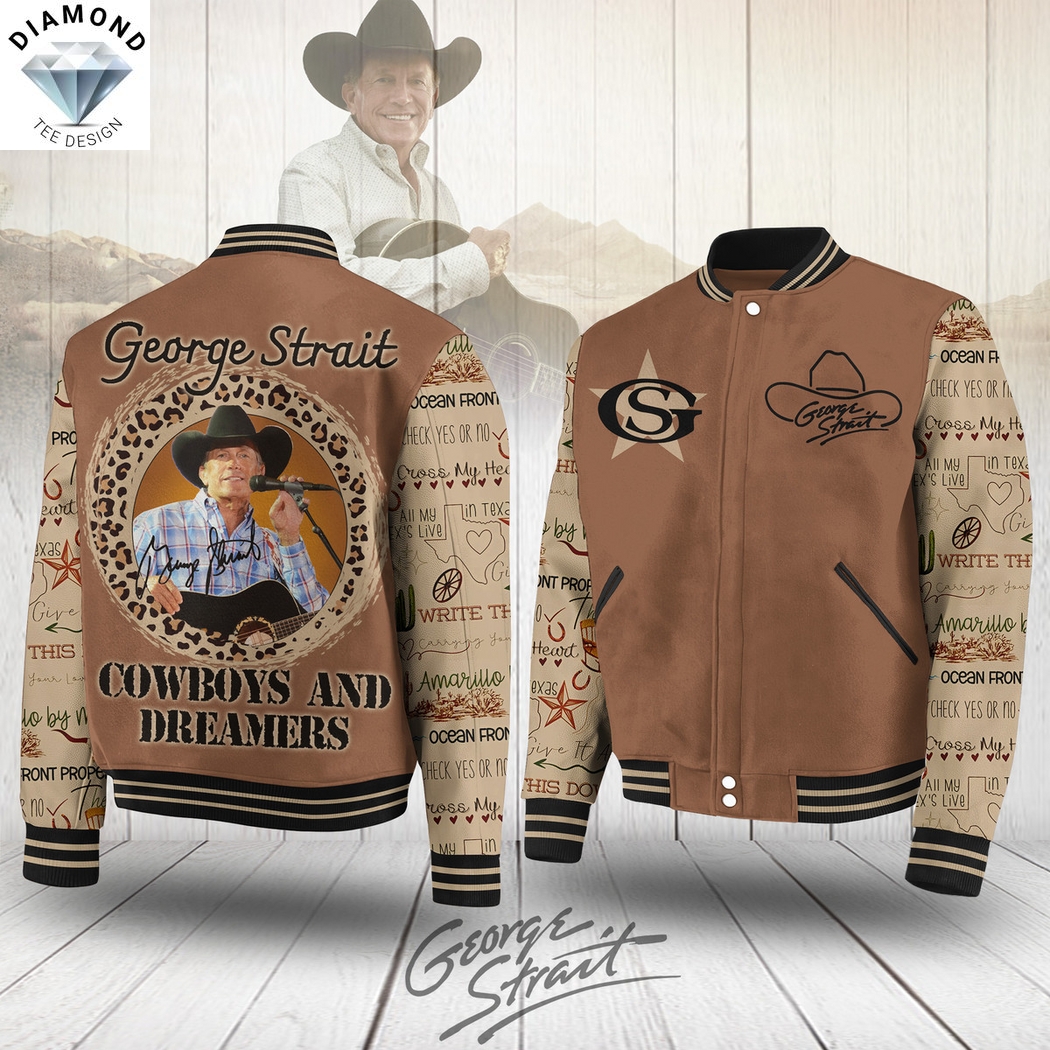George Strait Cowboys And Dreamers Baseball Jacket George Strait Cowboys And Dreamers Baseball Jacket