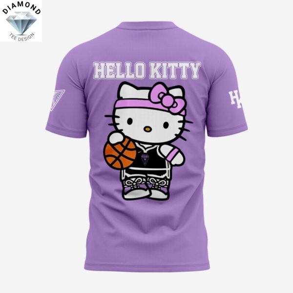 Golden State Valkyries Basketball Kitty 2025 Purple 3D T-Shirt
