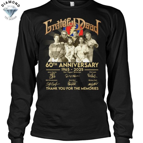 Grateful Dead 60th Anniversary 1965-2025 Signature Thank You For The Memories Unisex T-Shirt