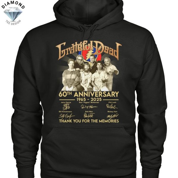 Grateful Dead 60th Anniversary 1965-2025 Signature Thank You For The Memories Unisex T-Shirt