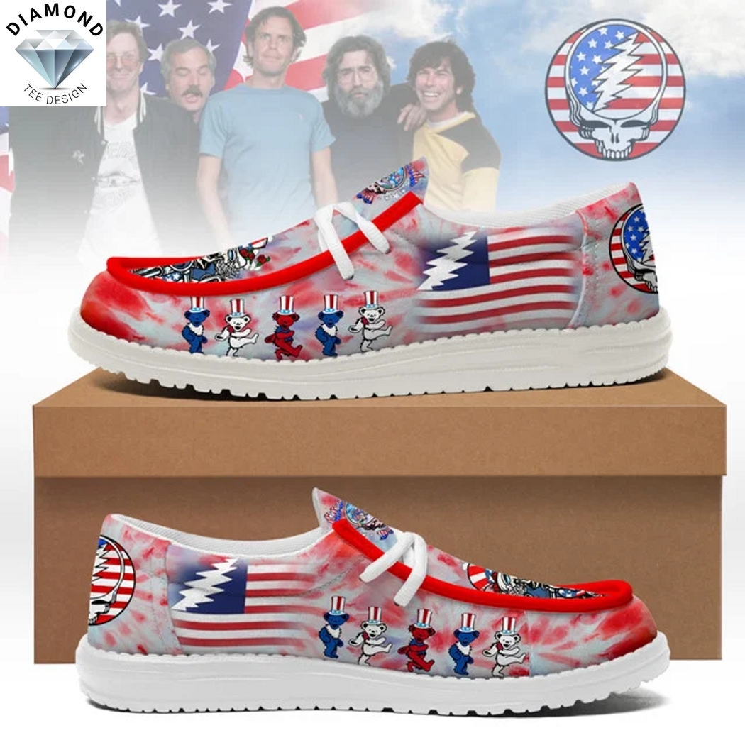 Grateful Dead American Flag Hey Dude Shoes Grateful Dead American Flag Hey Dude Shoes